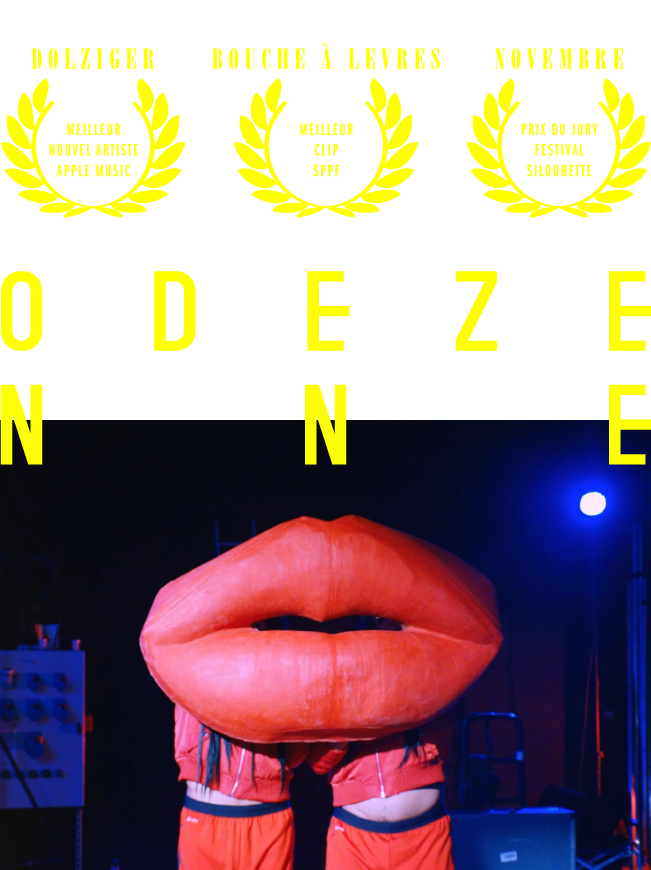 Odezenne : Meilleur nouvel artiste Apple Muic - Meilleur clip SPPF - Prix du Jury Festival SIlouhette